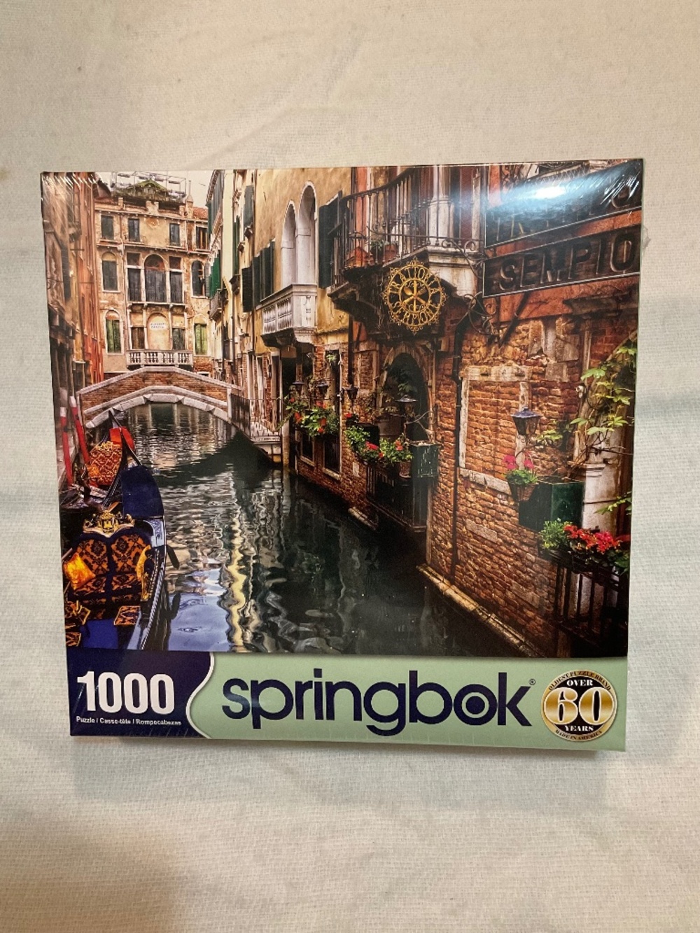 Springbok 1000 Piece Jigsaw Puzzle Venice Canal Scene Italy Sempione 24x30 NEW